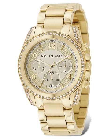 goldene damenuhren michael kors|michael kors gold watches.